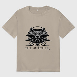 Футболка оверсайз мужская The Witcher 3, цвет: миндальный