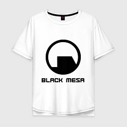 Футболка оверсайз мужская Black Mesa: Logo, цвет: белый