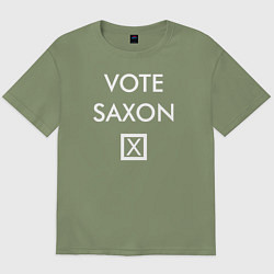 Футболка оверсайз мужская Vote Saxon, цвет: авокадо
