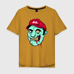 Мужская футболка оверсайз Mario zombie