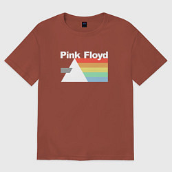 Футболка оверсайз мужская Pink Floyd, цвет: кирпичный