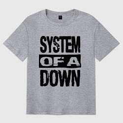 Футболка оверсайз мужская System Of A Down, цвет: меланж