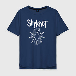 Футболка оверсайз мужская Slipknot, цвет: тёмно-синий