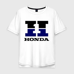 Футболка оверсайз мужская Honda, цвет: белый