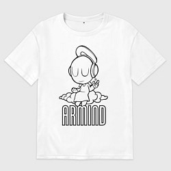 Футболка оверсайз мужская Armind, цвет: белый