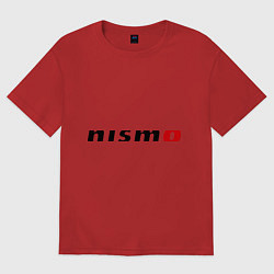 Футболка оверсайз мужская Nismo, цвет: красный