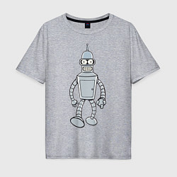 Футболка оверсайз мужская Iron Bender, цвет: меланж