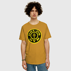 Футболка оверсайз мужская Gold's Gym, цвет: горчичный — фото 2