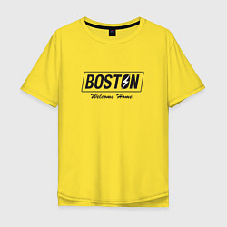 Мужская футболка оверсайз Boston: Welcome Home