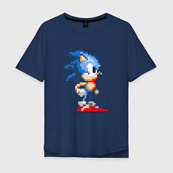Футболка оверсайз мужская Sonic, цвет: тёмно-синий