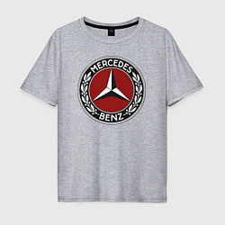 Футболка оверсайз мужская Mercedes-Benz, цвет: меланж