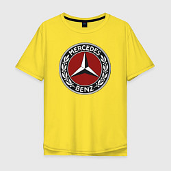 Футболка оверсайз мужская Mercedes-Benz, цвет: желтый