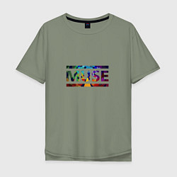 Футболка оверсайз мужская Muse Colour, цвет: авокадо