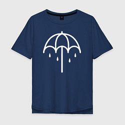 Футболка оверсайз мужская BMTH Symbol, цвет: тёмно-синий