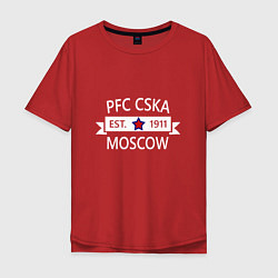 Футболка оверсайз мужская PFC CSKA Moscow, цвет: красный