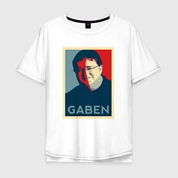 Мужская футболка оверсайз Gaben Face