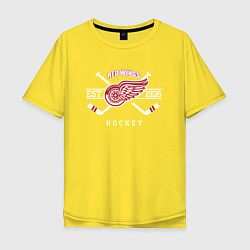 Футболка оверсайз мужская Detroit Red Wings: Est.1926, цвет: желтый