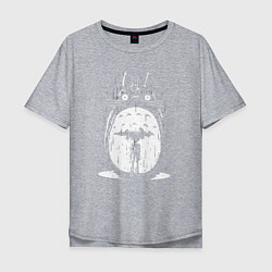 Мужская футболка оверсайз Totoro in rain