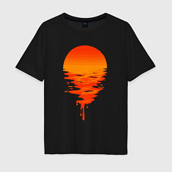 Мужская футболка оверсайз Sunset