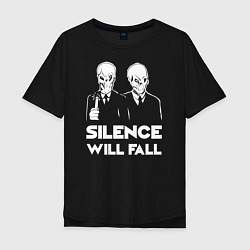 Мужская футболка оверсайз The Silence will fall