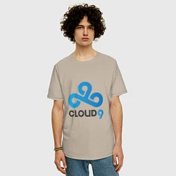 Футболка оверсайз мужская Cloud9, цвет: миндальный — фото 2