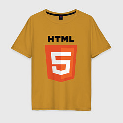 Мужская футболка оверсайз HTML5