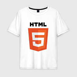 Мужская футболка оверсайз HTML5