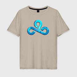 Мужская футболка оверсайз Cloud9 Foil Металлический эффект