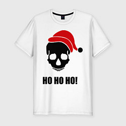 Мужская slim-футболка HO-HO-HO!