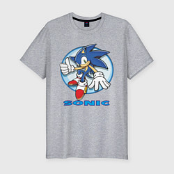 Футболка slim-fit Sonic, цвет: меланж