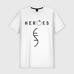 Мужская slim-футболка Heroes Symbol