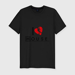 Футболка slim-fit I love House MD, цвет: черный