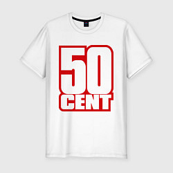 Футболка slim-fit 50 cent, цвет: белый