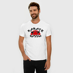 Футболка slim-fit Karate Russia, цвет: белый — фото 2