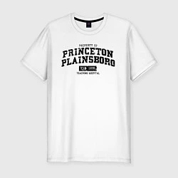 Футболка slim-fit Princeton Plainsboro, цвет: белый