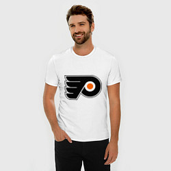 Футболка slim-fit Philadelphia Flyers, цвет: белый — фото 2