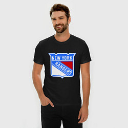 Футболка slim-fit New York Rangers, цвет: черный — фото 2