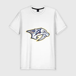 Футболка slim-fit Nashville Predators, цвет: белый