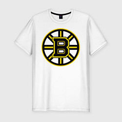 Футболка slim-fit Boston Bruins, цвет: белый