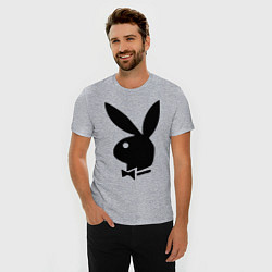 Футболка slim-fit Playboy, цвет: меланж — фото 2