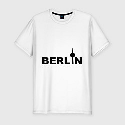 Футболка slim-fit Берлин, цвет: белый