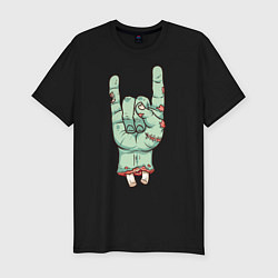 Футболка slim-fit Zombie Rock Hand, цвет: черный