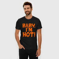 Футболка slim-fit Baby, I am hot!, цвет: черный — фото 2