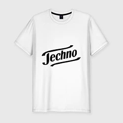 Мужская slim-футболка Techno