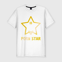Мужская slim-футболка Porn Star