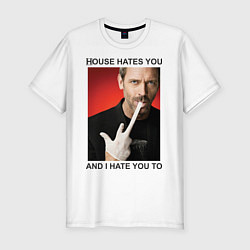 Футболка slim-fit House Hates You, цвет: белый