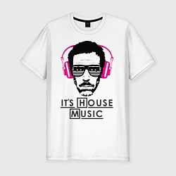 Мужская slim-футболка It's House music