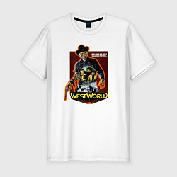 Мужская slim-футболка Westworld Stories
