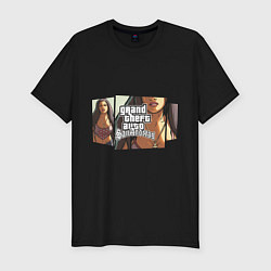 Мужская slim-футболка GTA San Andreas