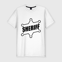 Мужская slim-футболка Sheriff